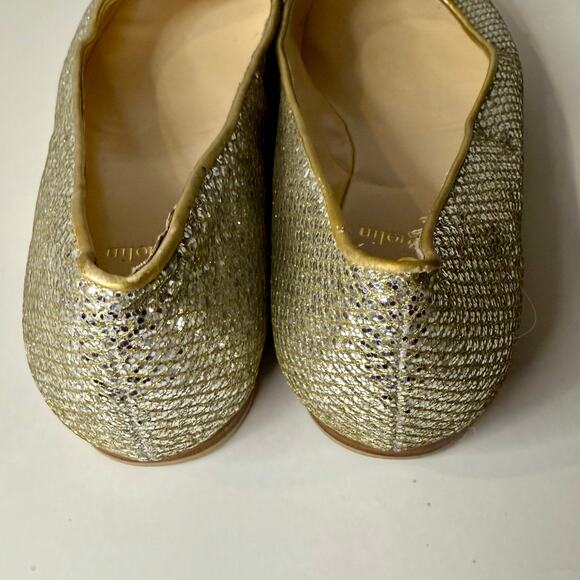 Enzo Angiolini Women’s Gold Flats Size 8 - Picture 2 of 6